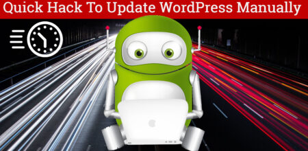 quick hack to update wordpress manually
