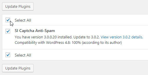 update wordpress plugins