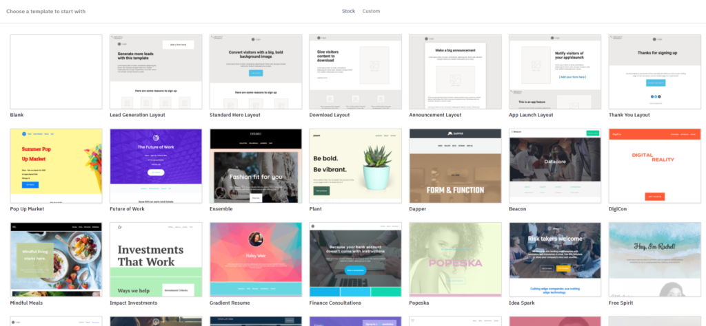 ActiveCampaign choose template
