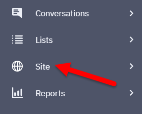 ActiveCampaign site menu
